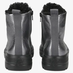 Lace-up ankle boot with warm lining