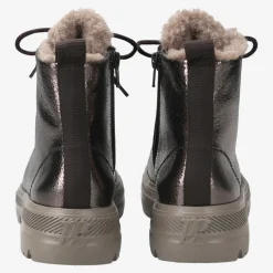 Lace-up ankle boot with warm lining