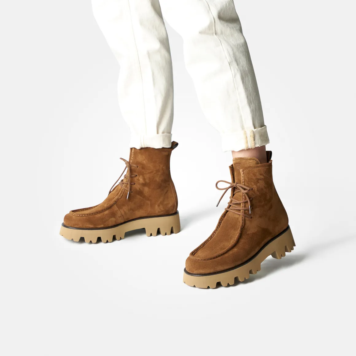 Lace-up bootie